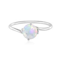 Anello in platino con Opale di Welo