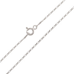 Catenina figaro in argento - 45 cm - 1,05 g