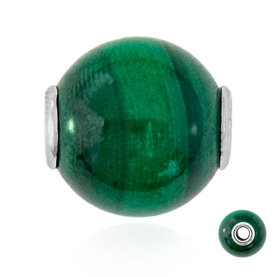 Ciondolo in argento con Malachite (MONOSONO COLLECTION)