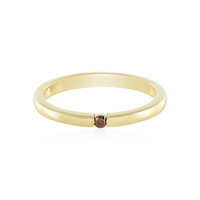 Anello in argento con Diamante Rosso I2