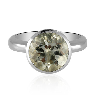 Anello in argento con Ametista Verde