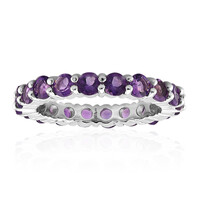 Anello in argento con Ametista