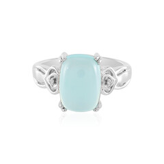 Anello in argento con Calcedonio Acqua