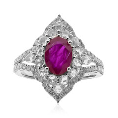 Anello in oro con Rubino Mozambico AAA (CIRARI)