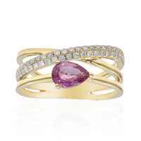 Anello in oro con Zaffiro Rosa (CIRARI)