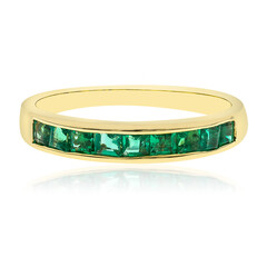 Anello in oro con Smeraldo Zambia AAA (CIRARI)