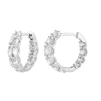 Orecchini in argento con Topazio Bianco