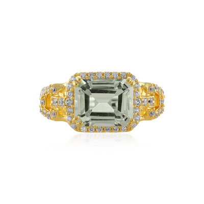 Anello in argento con Ametista Verde