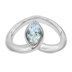 Anello in argento con Topazio Blu Cielo