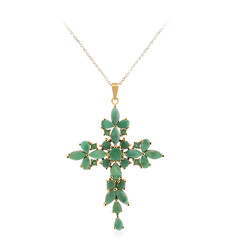 Collana in argento con Smeraldo Brasiliano
