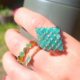 Anello in argento con Smeraldo Brasiliano