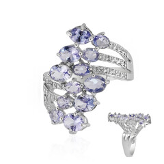 Anello in argento con Tanzanite