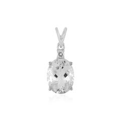 Ciondolo in argento con Quarzo Bianco