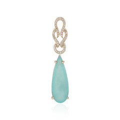 Ciondolo in oro con Opale Paraiba (AMAYANI)