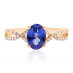 Anello in oro con Tanzanite AAA (CIRARI)