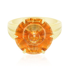 Anello in oro con Quarzo Arancione (Glenn Lehrer)