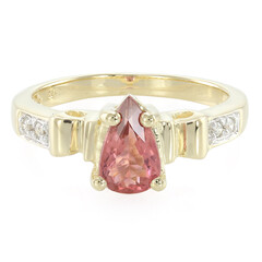 Anello in oro con Tormalina Rosa Cuprian