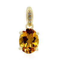 Ciondolo in argento con Scapolite Cognac