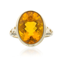 Anello in oro con Opale di Fuoco Messicano (CUSTODANA)