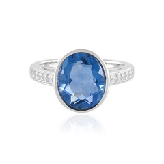 Anello in argento con Fluorite Cangiante