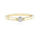 Anello in oro con Diamante IF (G) (de Melo)