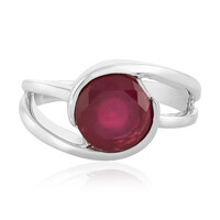 Anello in argento con Rubino del Madagascar