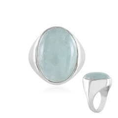 Anello in argento con Acquamarina Brasiliana