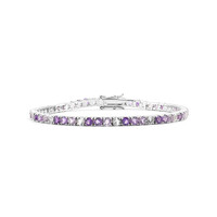 Bracciale in argento con Topazio Bianco