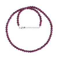 Collana in argento con Rubino del Madagascar
