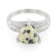 Anello in argento con Diaspro Dalmata