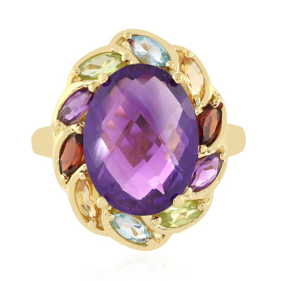 Anello in argento con Ametista Zambiana