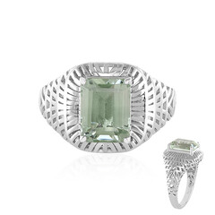 Anello in argento con Ametista Verde