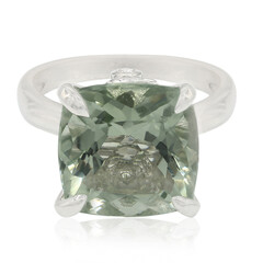 Anello in argento con Ametista Verde Esperanza