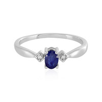 Anello in argento con Zaffiro Blu del Madagascar
