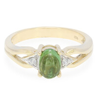 Anello in oro con Tormalina Paraíba Brasiliana