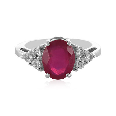 Anello in argento con Rubino del Madagascar