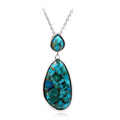 Collana in argento con Turchese Ramato Blu (Faszination Türkis)