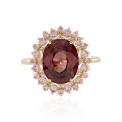 Anello in oro con Zircone Mogano