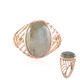 Anello in argento con Labradorite Verde Maniry (KM by Juwelo)