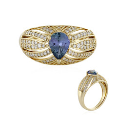 Anello in oro con Tanzanite (non riscaldata) (de Melo)