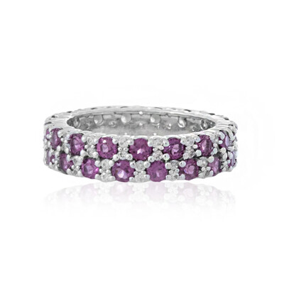 Anello in argento con Rodolite