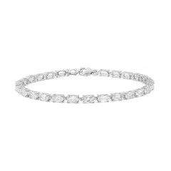 Bracciale in argento con Topazio Bianco