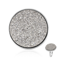 Anello in argento con Agata Glitter