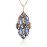 Collana in argento con Labradorite Blu Maniry (KM by Juwelo)