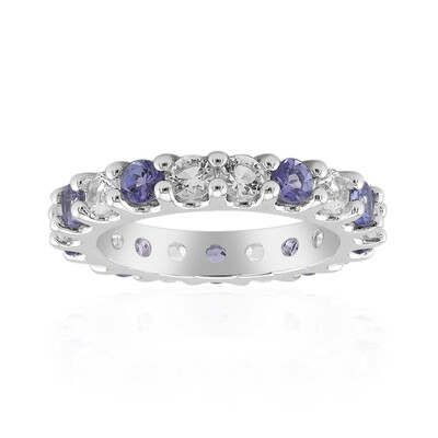 Anello in argento con Topazio Bianco