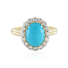 Anello in argento con Turchese Sleeping Beauty