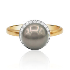 Anello in oro con Perla Tahitiana (TPC)