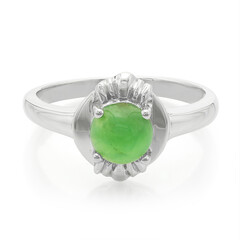 Anello da uomo in argento con Crisoprasio Imperiale