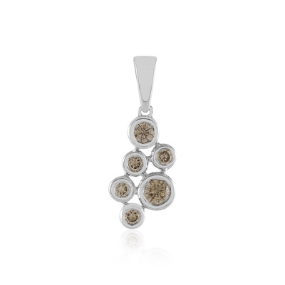 Ciondolo in oro con Diamante Champagne VS1