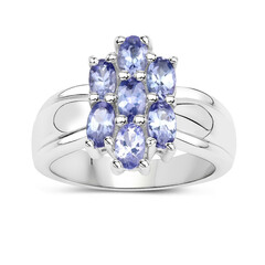 Anello in argento con Tanzanite